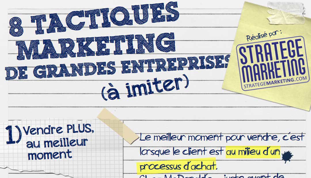 Infographie : 8 techniques de grandes entreprises (à imiter)