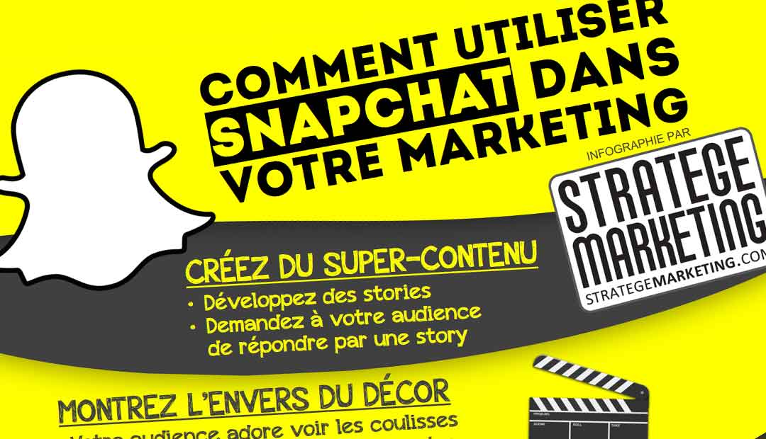 Comment utiliser SNAPCHAT dans votre marketing – Infographie