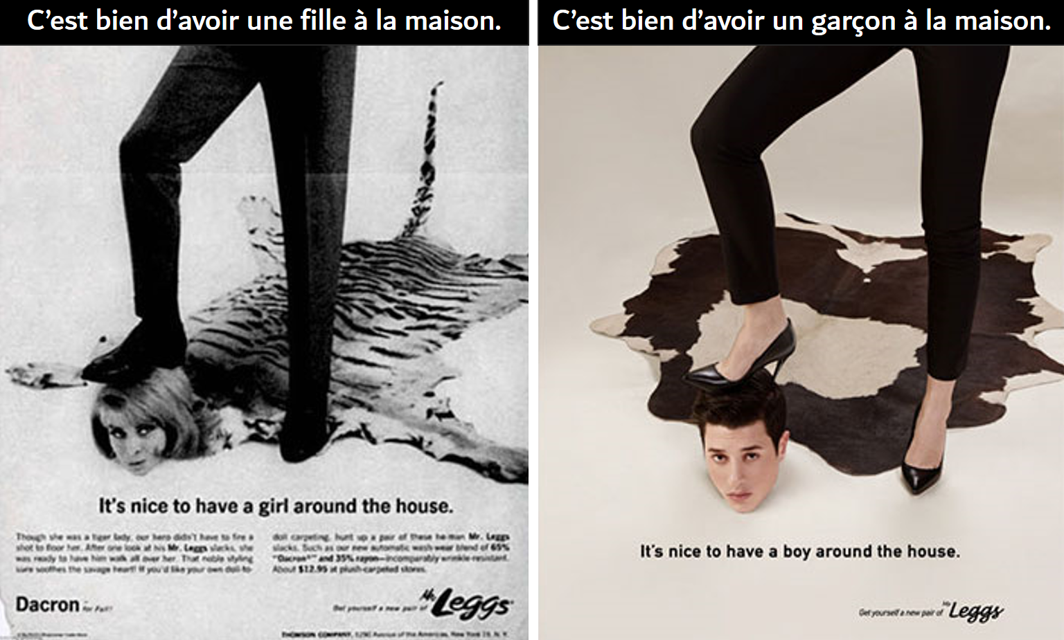 Publicité Leggs