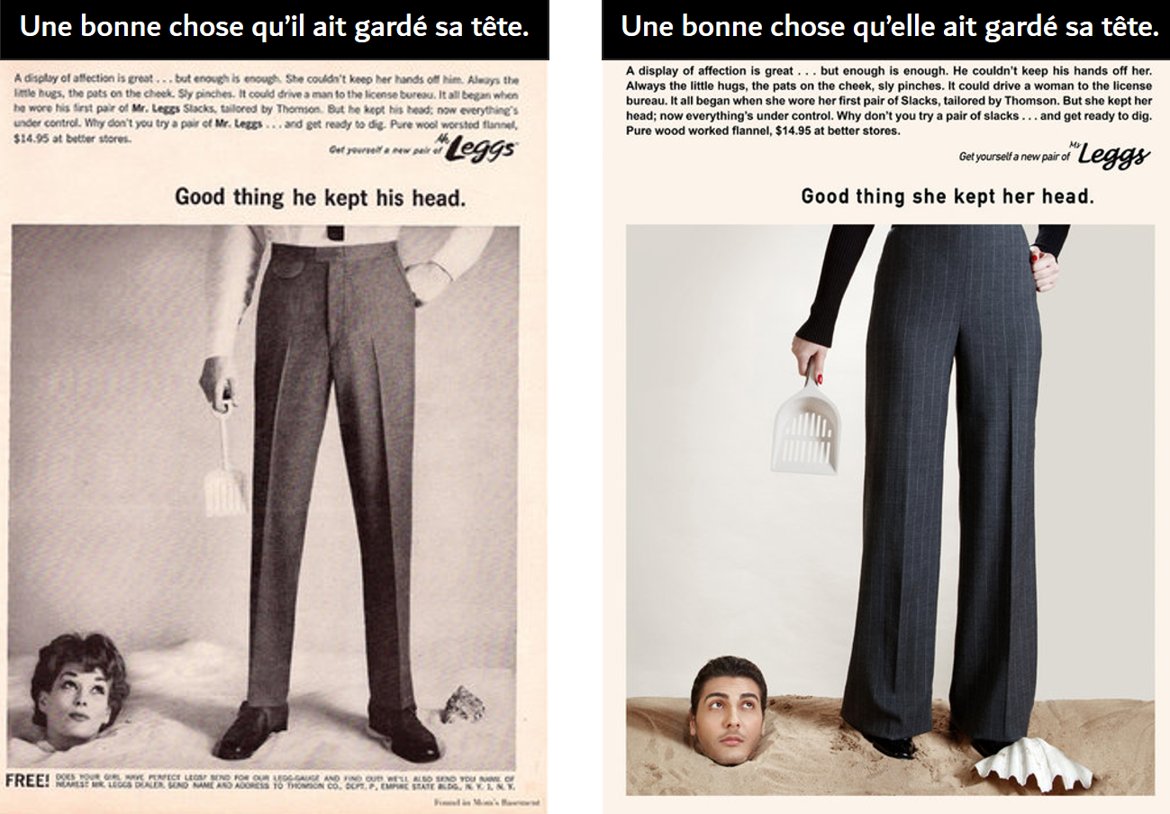 Publicité Leggs