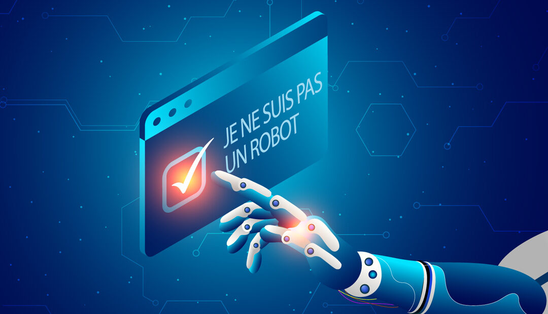 Derrière la case à cocher « Je ne suis pas un robot