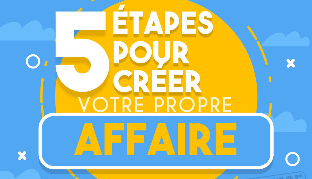 5 étapes pour créer votre propre affaire (infographie)